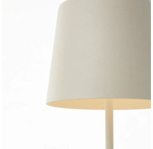 Lampe de table à accu Kaami LED 2 W beige réglable en hauteur