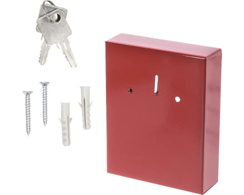 Boîte à clés avec clés, vis et chevilles