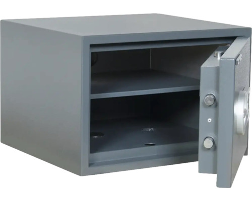 Coffre-fort ouvert avec deux compartiments