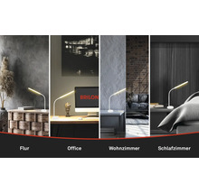 LED Schreibtischleuchte in verschiedenen Wohnbereichen wie Flur, Büro, Wohnzimmer und Schlafzimmer