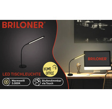 Briloner LED-Tischleuchte mit warmweissem Licht und Touch-Dimmerfunktion im Homeoffice