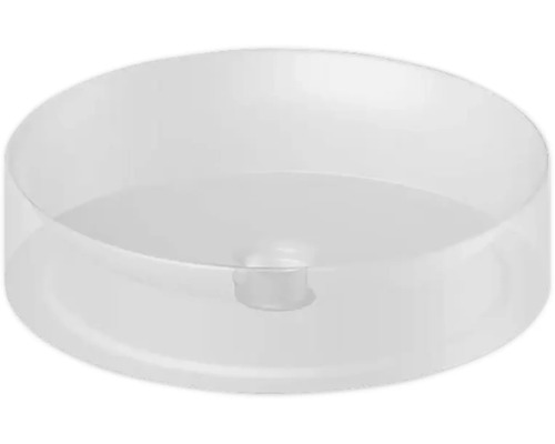 Plat à plantes transparent en plastique