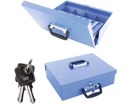 Coffre-fort ouvert et fermé avec clé