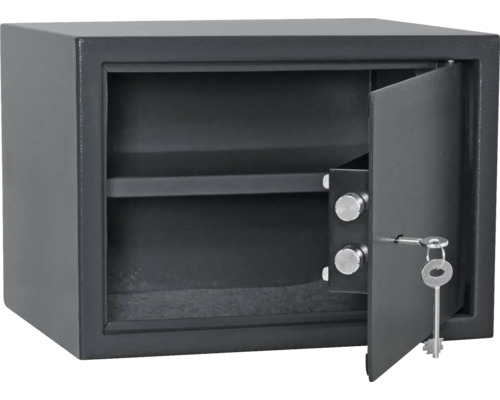 Coffre-fort à meubles ouvert avec clé