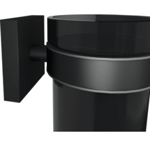 Schwarzer Zahnputzbecher zur Wandmontage