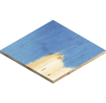 Holzplatte teilweise mit Farbe bedeckt