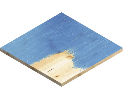 Panneau de bois partiellement recouvert de peinture