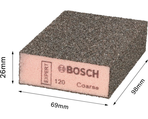 Éponge abrasive Bosch Expert abrasif, grain 120