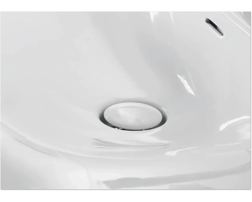 Vue détaillée d''un lavabo avec trop-plein