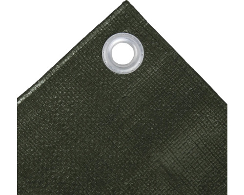 Vue détaillée d''une bâche avec œillet