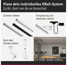 Darstellung eines U-Rail Systems zur individuellen Lichtplanung