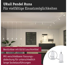 URail Pendelleuchte Runa im Wohnraum mit variablen Einsatzmöglichkeiten und GU10 Leuchtmittel