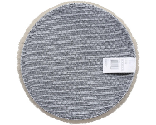 Dessous de tapis rond avec étiquette