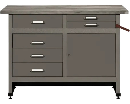 Werkbank mit Schubladen und Schrankfach