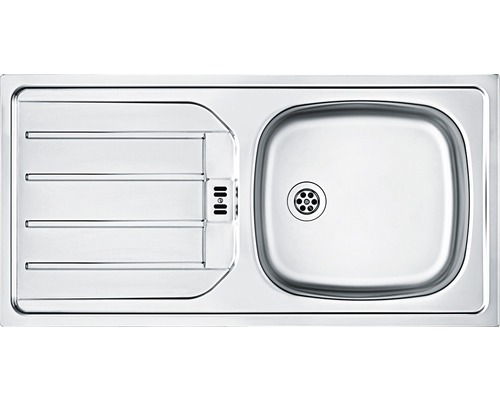 Évier en acier inoxydable avec égouttoir