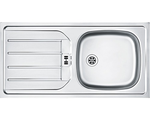 Évier en acier inoxydable avec égouttoir