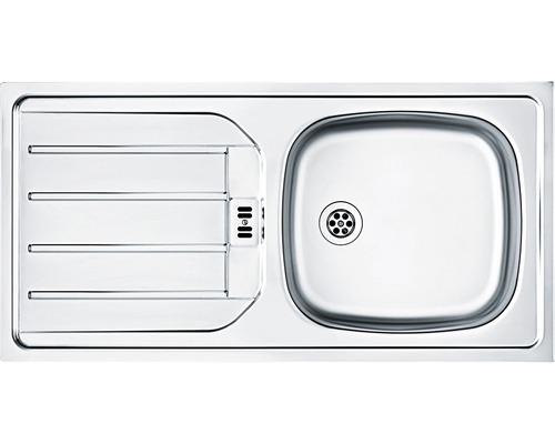 Évier en acier inoxydable avec égouttoir