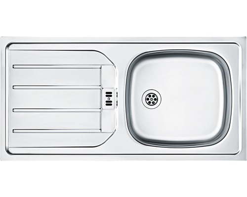 Évier en acier inoxydable avec égouttoir