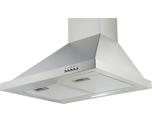 Hotte d''extraction en acier inoxydable avec panneau de commande et éclairage