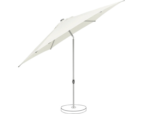 Parasol rectangulaire avec support