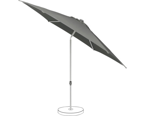 Parasol rectangulaire avec structure en métal et revêtement