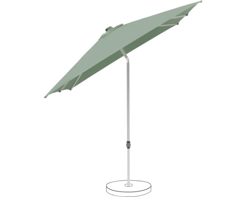 Parasol rectangulaire avec support