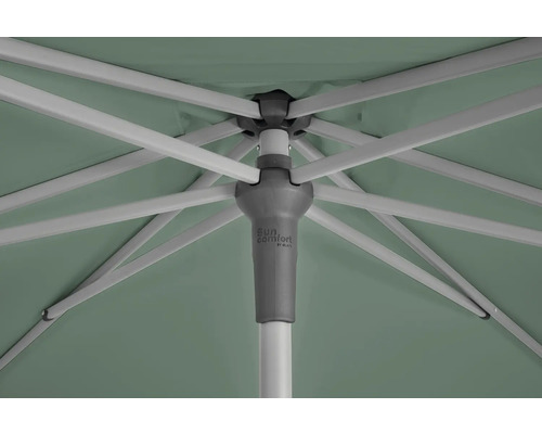 Dessous d''un parasol avec armature et toit de parasol