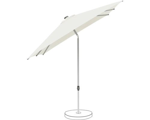 Parasol rectangulaire avec pied