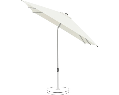 Parasol de jardin avec support pour l''extérieur