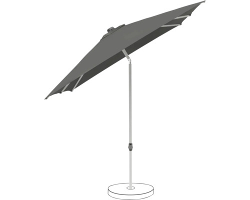 Parasol rectangulaire avec pied pour l''extérieur