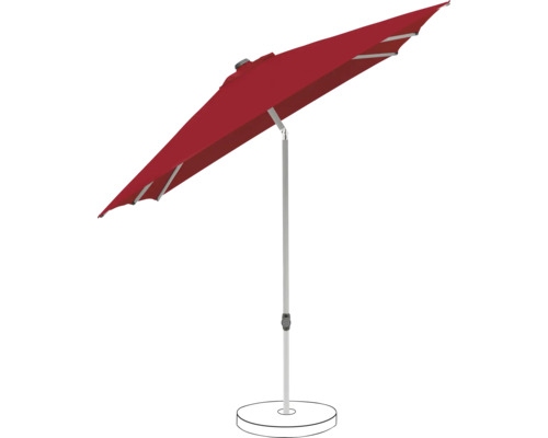 Parasol rectangulaire avec support