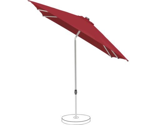 Parasol rectangulaire avec support