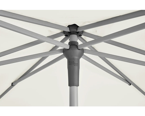 Vue détaillée d''un parasol avec baleines