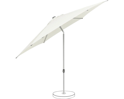 Parasol autoportant avec support