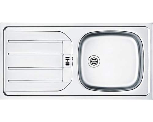 Évier en acier inoxydable avec égouttoir