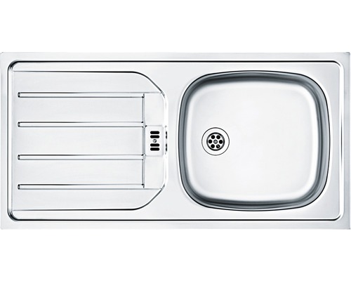 Évier en acier inoxydable avec égouttoir