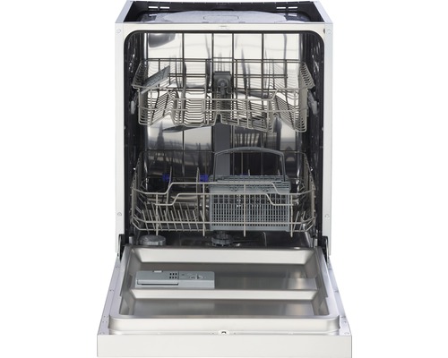 Vue intérieure d''un lave-vaisselle avec paniers à vaisselle