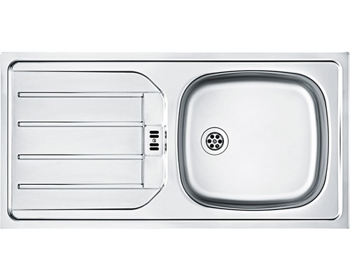 Évier en acier inoxydable avec égouttoir