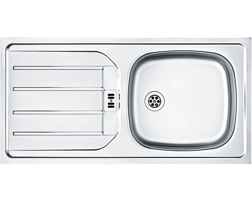 Évier en acier inoxydable avec égouttoir