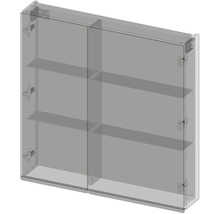 Armoire de toilette Devo Viva 2.0 droite lxhxp 85x85x15 cm conifer green supermat