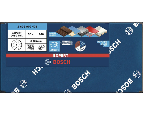 Bosch Expert Schleifscheiben Set, Körnung 240, Durchmesser 125 mm