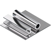Verschiedene Metallprofile: Blech, U-Profil, Rohr
