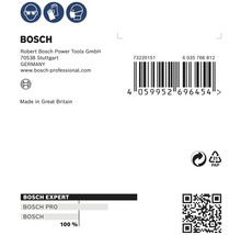 Informations sur l''entreprise Bosch, code-barres et emballage en papier recyclable