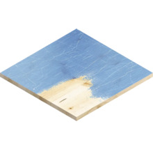 Holzplatte, teilweise mit Farbe bedeckt