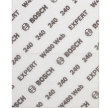 Papier abrasif grain 240 avec les inscriptions EXPERT, W480 Web et le logo Bosch