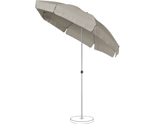 Parasol de jardin avec support