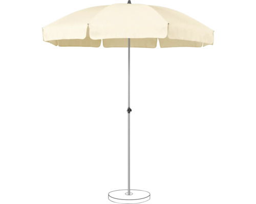 Parasol avec socle rond pour l''extérieur