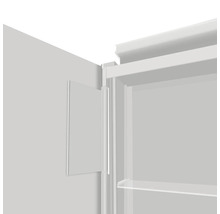 Vue détaillée d''une armoire avec porte et étagères