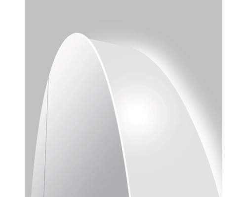 Abstrakte Darstellung einer modernen Wandleuchte mit indirekter Beleuchtung.