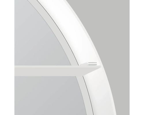 Étagère murale de forme arrondie avec tablette de rangement